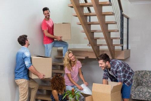 Secure furniture storage unit in Kingstonvale with carefully arranged household items