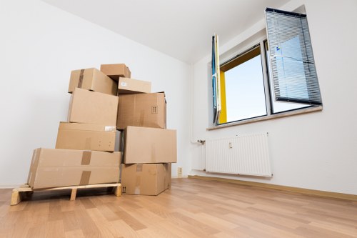 Fire prevention and clear emergency access in a storage facility